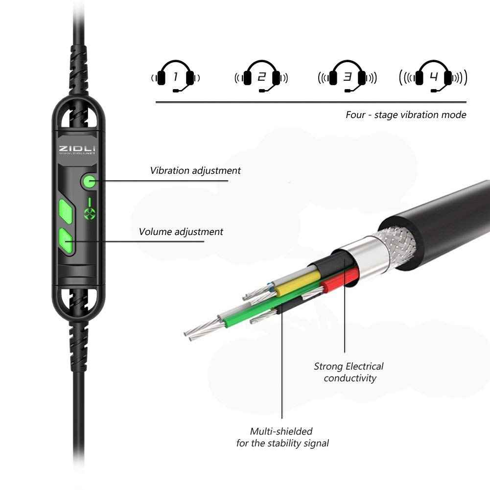 Tai nghe Zidli ZH-7 7.1 LED 7 màu USB sử dụng kết nối usb tiện lợi